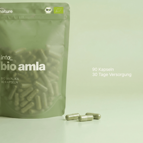 Bio Amla Pulver Kapseln in der Vorratspackung für 30 Tage