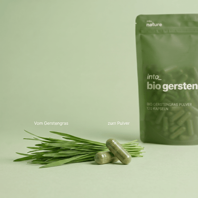 Bio Gerstengraspulver Kapseln / IntoNature