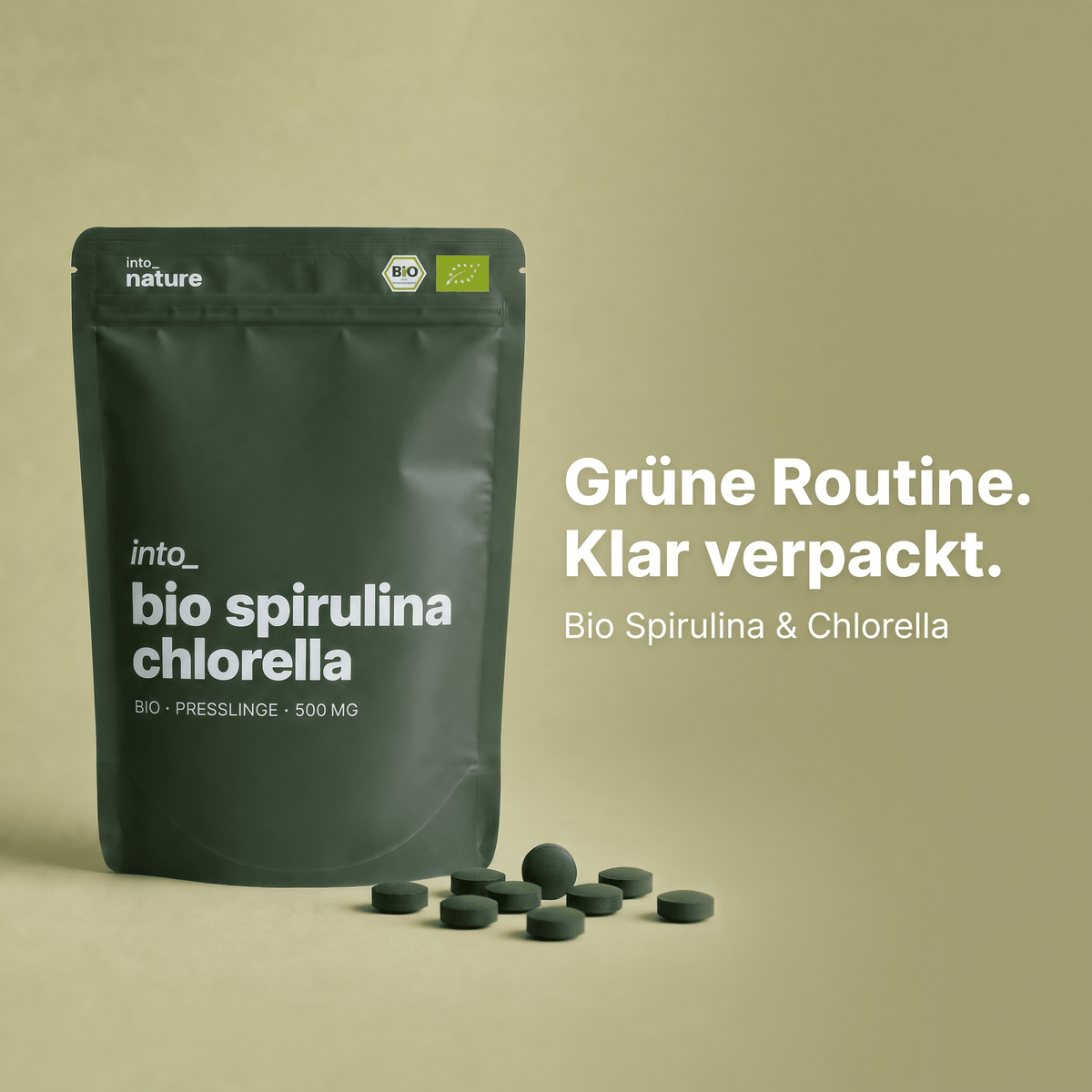 Bio Spirulina & Chlorella Presslinge